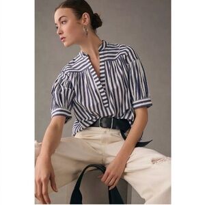 Anthropologie Darcey Popover Swing Top